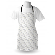 Dreamy Sky with Dots Stars Apron