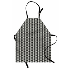 Abstract Quirky Zigzag Model Apron