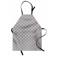 Greyscale Geometric Flower Apron