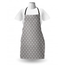 Greyscale Geometric Flower Apron