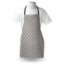 Greyscale Geometric Flower Apron