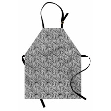 Hair Like Curlicue Waves Apron