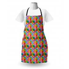 Grunge Vibrant Motif Apron