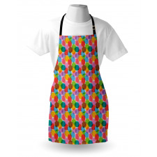 Grunge Vibrant Motif Apron