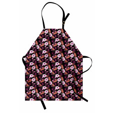 Vintage Exotic Flowers Apron