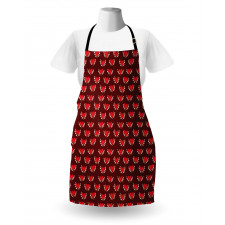 Hearts and Leafy Branches Apron