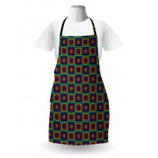 Nested Square and Circles Apron