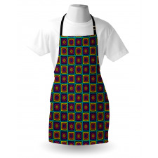 Nested Square and Circles Apron