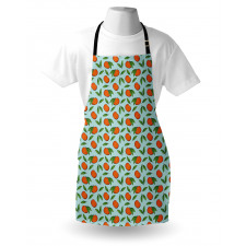 Mandarin Fruit and Leaves Apron