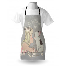 Girl Little Puppy Apron