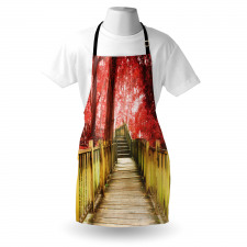 Autumn Farmhouse Woods Park Apron