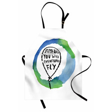 Watercolor Encouraging Text Apron