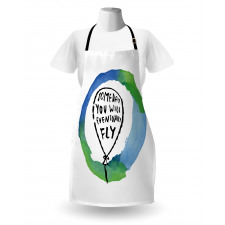 Watercolor Encouraging Text Apron