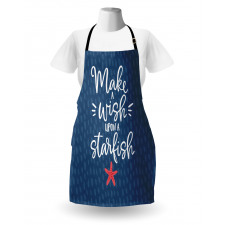 Nautical Text with Starfish Apron