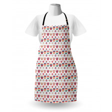 Folkloric Tulips and Florets Apron