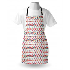 Folkloric Tulips and Florets Apron