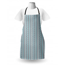 Dot Rhomb and Heart Lines Apron