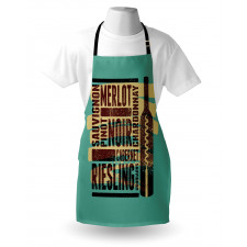 Wine Grapes Types Bottle Apron