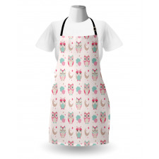 Birds Stars Moon Pastel Apron