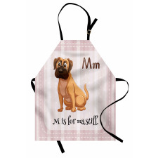 Cartoon English Mastiff Apron