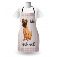 Cartoon English Mastiff Apron