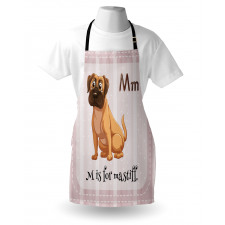 Cartoon English Mastiff Apron