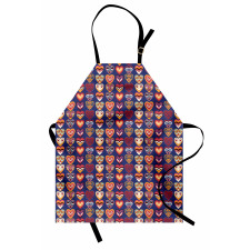 Colorful Hearts Art Apron