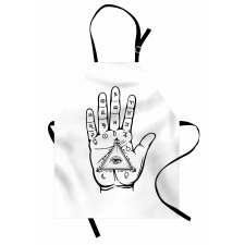 Psychic Hand Magic Eye Apron