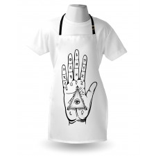 Psychic Hand Magic Eye Apron