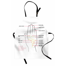 Palm Reading Chart Design Apron