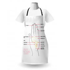 Palm Reading Chart Design Apron