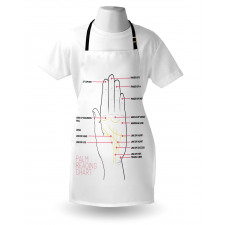 Palm Reading Chart Design Apron