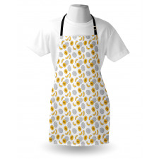 Monochrome Fruit Sketch Art Apron