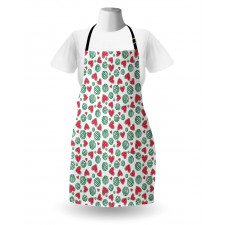 Watermelon Fruit Heart Slices Apron