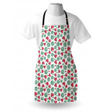 Watermelon Fruit Heart Slices Apron