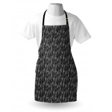 Monotone Garden Artwork Apron