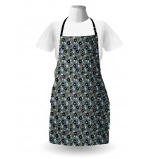 Retro Botanical Elements Apron