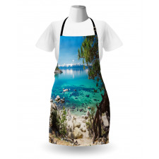 Tahoe Snowy Mountain Apron