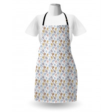 Abstract Flower Art Blooming Apron