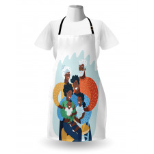 Happy Family Scene Apron