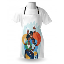 Happy Family Scene Apron