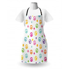 Old Peace Sign Apron