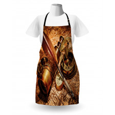 Compass Goose Quill Pen Apron