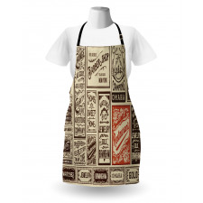 Pack Old Advertising Apron