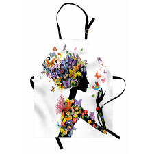 Flowers with Butterfly Apron