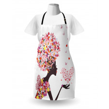 Butterflies Blossoms Apron