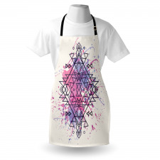 Motif Grunge Splashes Apron