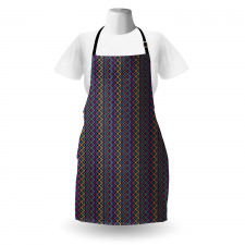 Folkloric Abstract Zigzags Apron