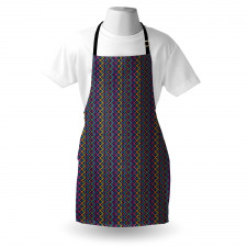 Folkloric Abstract Zigzags Apron