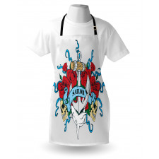 Anchor Bones Skeleton Apron